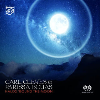the album cover for Carl Cleves / Bouas,Parissa - Halos Round the Moon