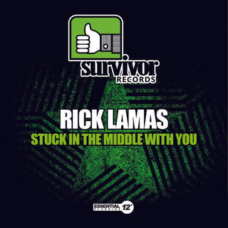 the album cover for Rick Lamas - Stuck in the Middle with You