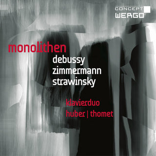 the album cover for Debussy / Zimmerman / Stravinsky / Huber / Thormet - Monolithen / Monologe / Le Sacre Du Printemps