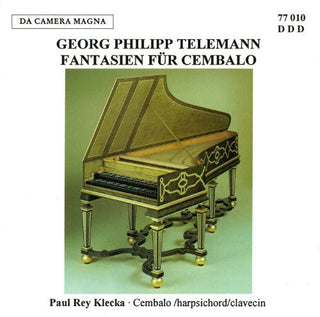 the album cover for Telemann / Klecka - Fantasias for Cembalo
