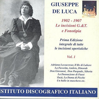 the album cover for GIUSEPPE DE LUCA - Opera Arias