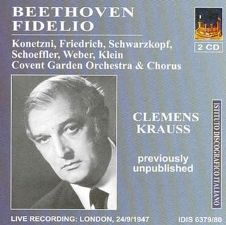 the album cover for Clemens Krauss - Beethoven, L. Van: Fidelio [Opera] (1947)
