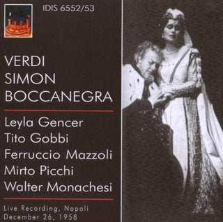 the album cover for TITO GOBBI - Verdi, G.: Simon Boccanegra [Opera] (1958)