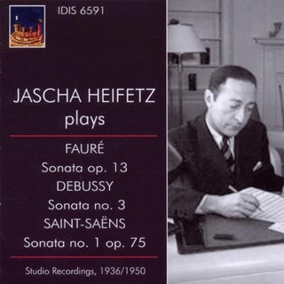 the album cover for Jascha Heifetz - Jascha Heifetz Plays French
