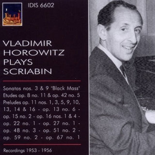 the album cover for RCA Victor Symphony Orchestra - Vladimir Horowitz Plays Scriabin