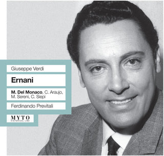 the album cover for Verdi / Del Monaco / Sereni / Siepi / Araujo - Ernani