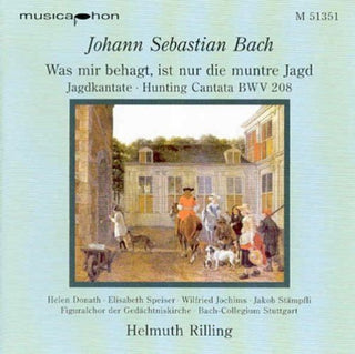 the album cover for Helmuth Rilling - Cantats BWV 208 / Hunting Cantata