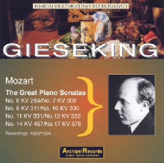 the album cover for WALTER GIESEKING - Klaviersonaten 6 7 910