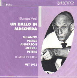 the album cover for Verdi / Mitropolous - Un Ballo in Maschera: Mialnov