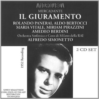 the album cover for Mercadante / Panerai - Il Giuramento: Panerai-Bertocc