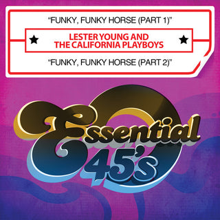the album cover for Lester Young - Funky, Funky Horse