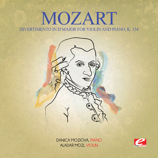 the album cover for Danica Moziova - Divertimento in D Major for Violin & Piano K. 334