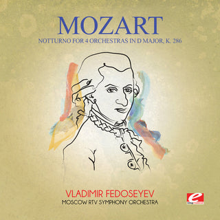 the album cover for Moscow RTV Symphony Orchestra - Notturno for 4 Orchestras in D Major K. 286