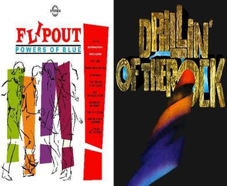 the album cover for Powers Of Blue / Brother T & Family - Flipout: Drillin of the Rock