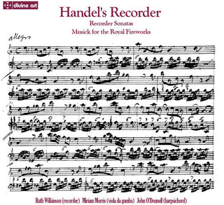 the album cover for Handel / Wilkinson / Morris / Odonnell - Handels Recorder