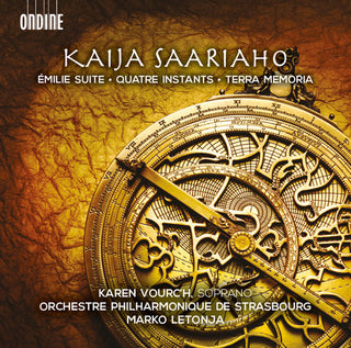 the album cover for Saariaho / Vourch / Letonja - Quatre Instants