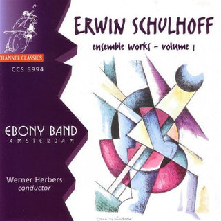 the album cover for Schulhoff / Ebony Band / Herbes - Ensemble Works 1