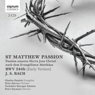 the album cover for J Bach S / Daniels / Harvey / Seymour - St. Mattew Passion