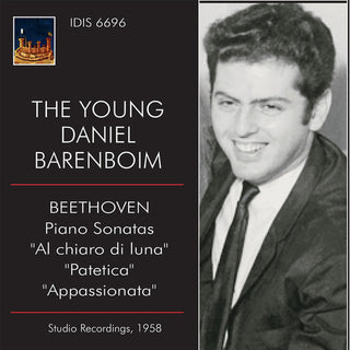 the album cover for Daniel Barenboim - Young Daniel Barenboim Plays Piano Sonatas
