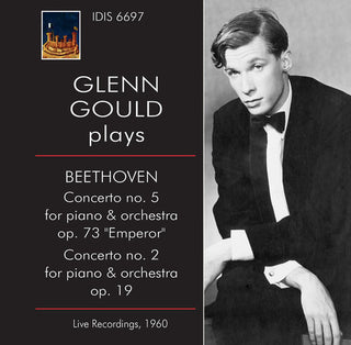 the album cover for Beethoven / Glenn Glould - Glenn Gould Plays Beethoven Concertos Nos. 2 & 5 1