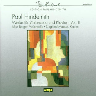 the album cover for Hindemith / Berger / Mauser - Werke Fur Cello Und Klavier II