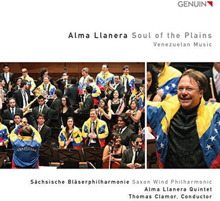 the album cover for Marquez / Saxon Wind Philharmonic / Clamor - Soul of the Plains - Venezuelan Music
