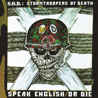 the album cover for Stormtroopers of Death (S.O.D.) - Speak English Or Die: 30th Anniversary Edition [Vinyl]