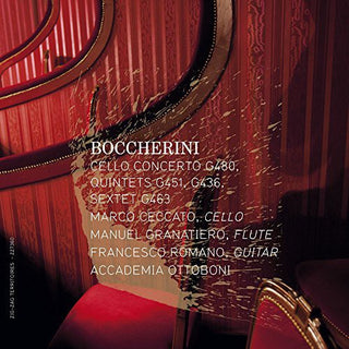 the album cover for Boccherini / Accademia Ottoboni / Romano / Beyer - Cello Concerto - Quintets - Sextet