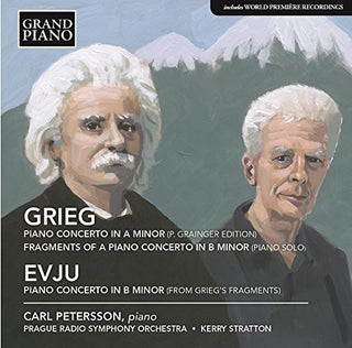 the album cover for Grieg / Petersson / Prague Radio Symphony Orch - Piano Concertos