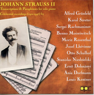 the album cover for J. STRAUSS - Transriptions & Paraphrases Fo