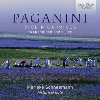 the album cover for Marieke Schneemann - Violin Caprices Transcribed for Flute