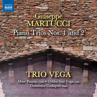 the album cover for Martucci / Trio Vega - Piano Trios Nos. 1 & 2