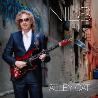 the album cover for Nils - Alley Cat