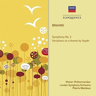 the album cover for Pierre Monteux - Brahms: Sym 2 Variations on a Theme By Haydn