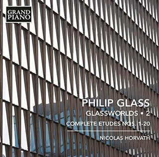 the album cover for Glass / Nicolas Horvath - Piano Works 2
