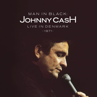 the album cover for Johnny Cash - Man in Black: Live in Demark 1971