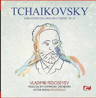 the album cover for Moscow RTV Symphony Orchestra - Tchaikovsky: Variations on a Rococo Theme, Op. 33