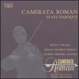 the album cover for Purcell/Roman/Handel - Camerata Roman Plays Baroque