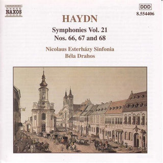 the album cover for Bela Drahos - Symphonies Vol 21 Nos 66-67 & 68