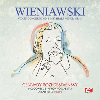 the album cover for Moscow RTV Symphony Orchestra - Wieniawski: Violin Concerto No. 1 in F-Sharp Minor, Op. 14