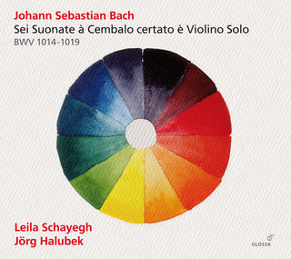 the album cover for Bach / Schayegh / Halubek - Bach: Six Sonatas for Harpsichord & Violin