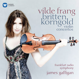 the album cover for Vilde Frang - Britten Korngold Violin Concertos