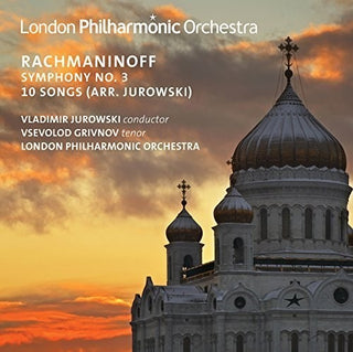 the album cover for Rachmaninoff / London Philharmonic Orchestra - Rachmaninoff: Symphony No. 3 - 10 Songs