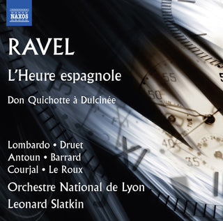 the album cover for Ravel / Le Roux / Orchestre National De Lyon - L'heure Espagnole & Don Quichotte a Dulcinee