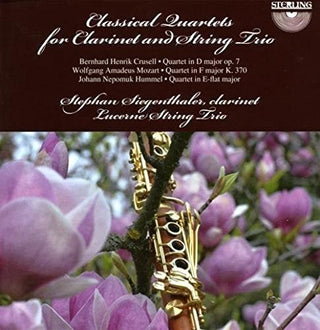 the album cover for Siegenthaler / Lucerne String Trio - Classical Quartets for Clarine