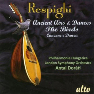 the album cover for Philharmonica Hungarica/London Symphony - Respighi Ancient Airs & Dances