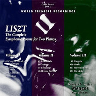 the album cover for F. LISZT - Complete Symphonic Poems for Two Pianos