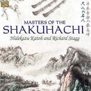 the album cover for Hidekazu Katoh / Richard Stagg - Masters of the Shakuhachi