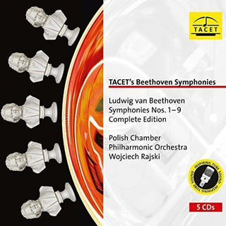 the album cover for Beethoven / Polish Chamber Phil Orch / Wojciech - Symphonies Nos. 1 - 9 - Complete Edition