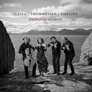 the album cover for Grieg / Sibelius / Anton / Engegard Quartet - Grieg Sibelius & Thommessen: String Quartets